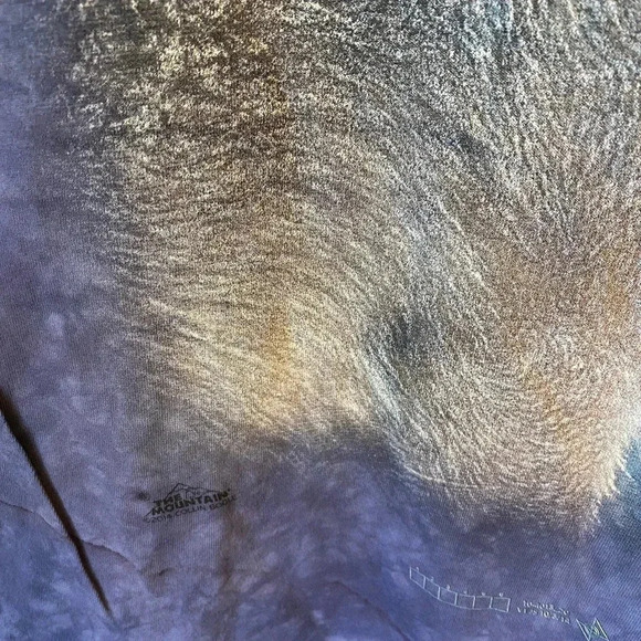 The Mountain Tied Dyed Wolf Graphic Tee Unisex Adult Plus Size L - Picture 4 of 5